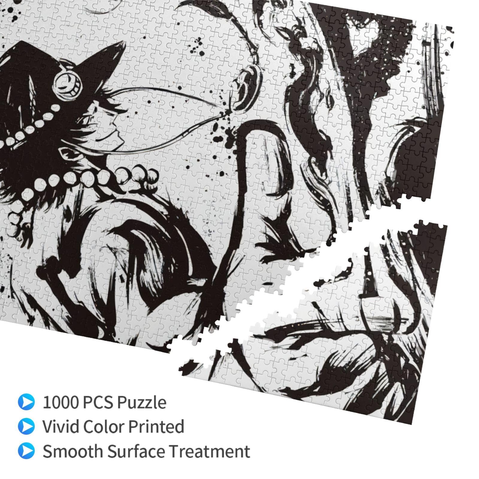 美品　one piece モノクロパズル Amazon.co.jp: 1000ピース ジグソーパズル ワンピース One Piece 墨式